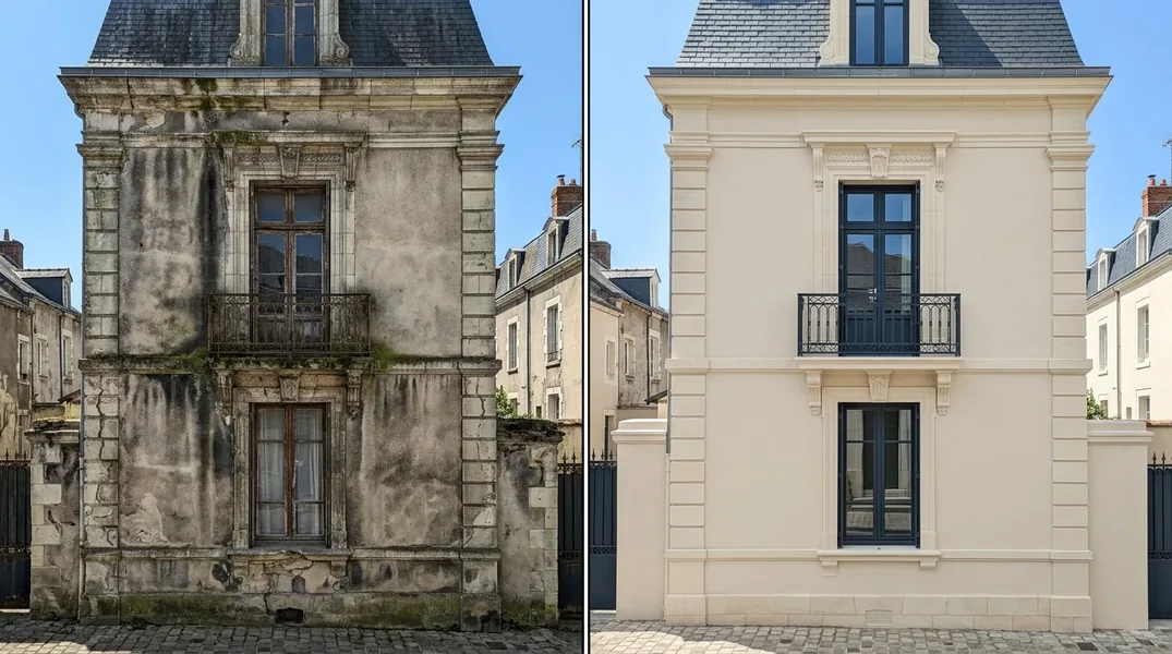 Résultat ravalement de façade à Tours — Ravalement Tours