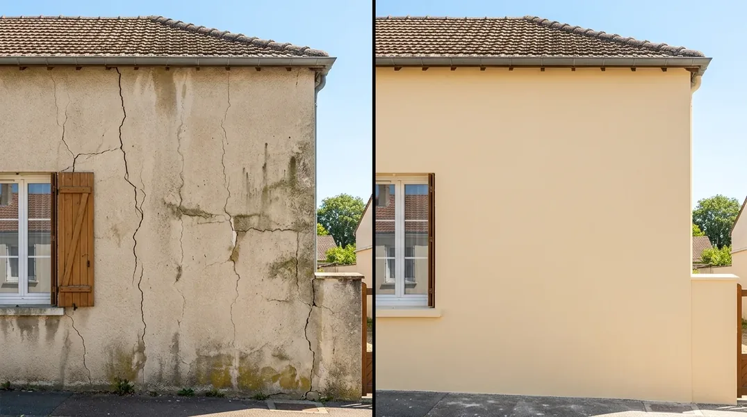 Résultat ravalement de façade à Tours — Ravalement Tours
