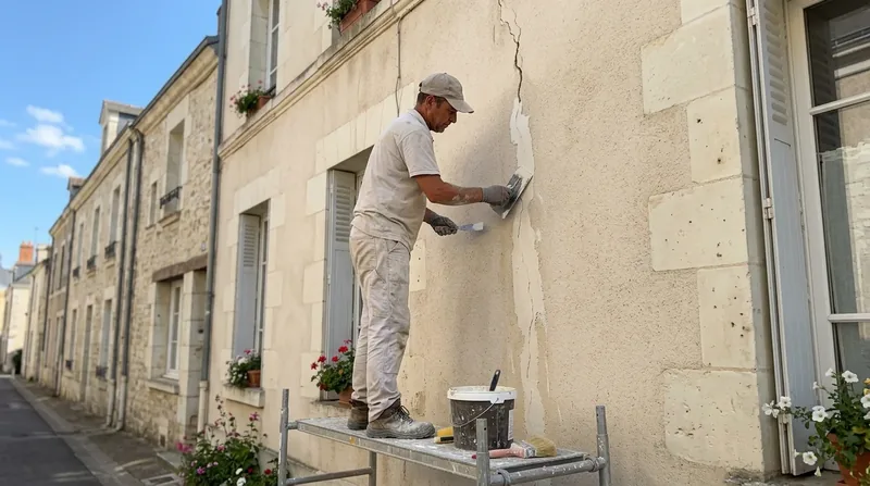 Rénovation de façade & traitement des fissures Tours